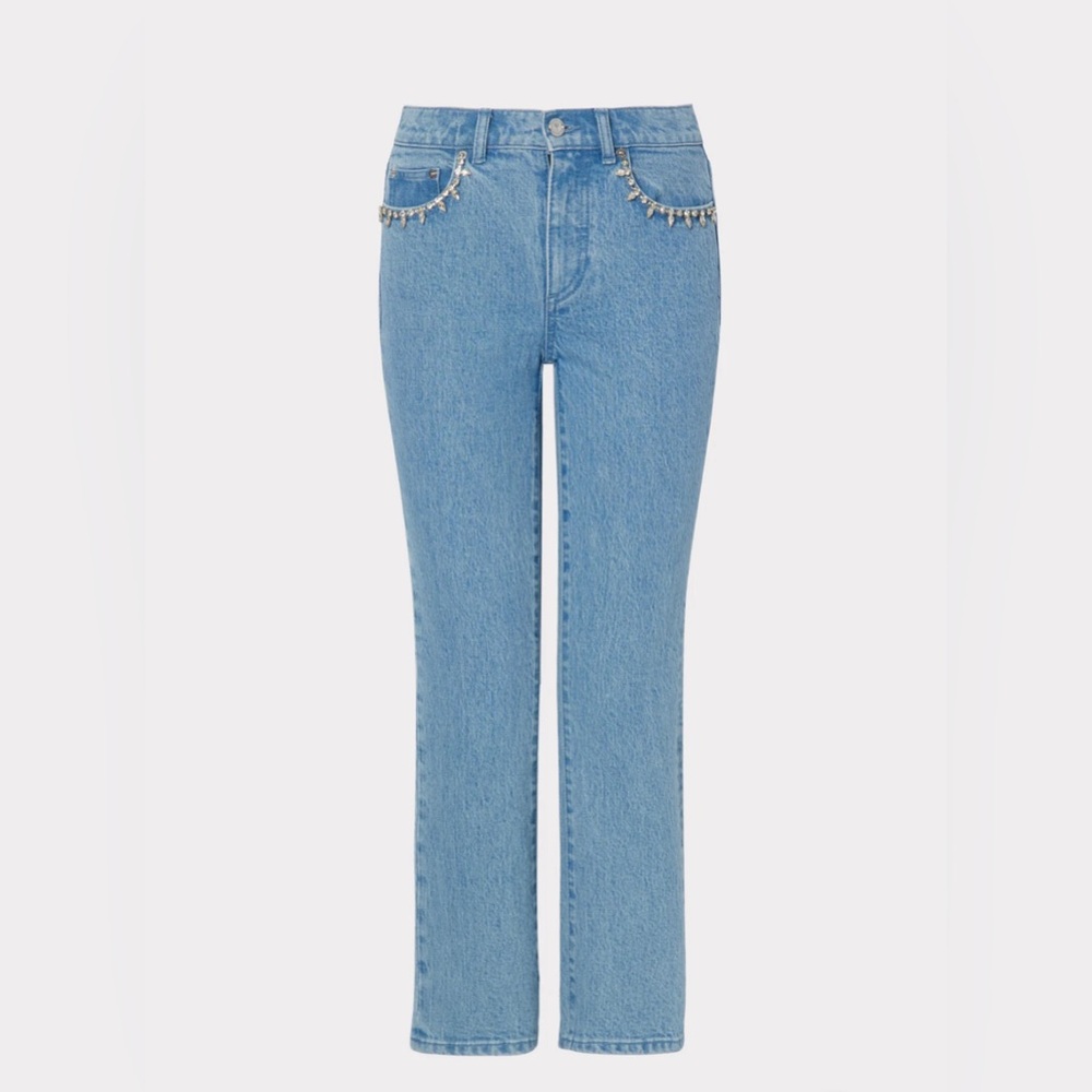 Milly crystal embellished jeans